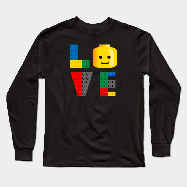 LOVE Lego Long Sleeve T-Shirt by designedbygeeks